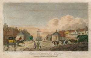 Ingång till London från Islington av Robert Blemell Schnebbelie
