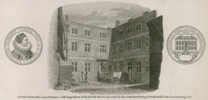 Södervy av Queen Elizabeths Free Grammar School, St Saviour