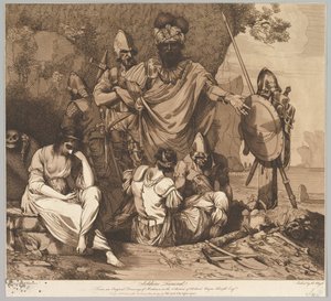 Soldaters begravning från The Life and Death of a Soldier, 1 maj 1781.