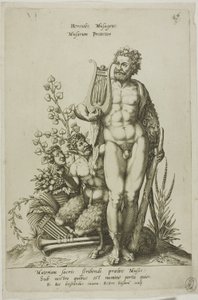 Hercules, plåt 16 från Parnassus Biceps av Robert Boissard