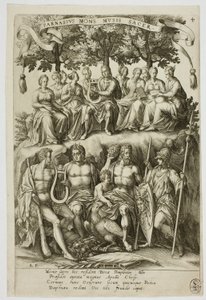 Parnassus, platta 4 från Parnassus Biceps av Robert Boissard