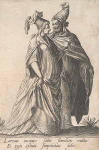 Promenading par, från maskeraderna