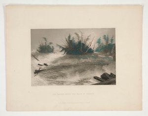 The Rapids Above the Falls of Niagara, illustration för Nathaniel Parker Willis