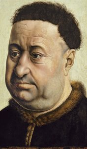 Porträtt av en man Robert de Masmines, c.1425