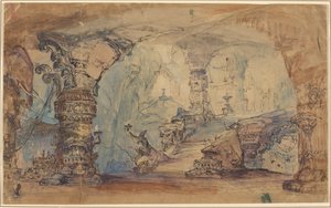 Ett fantastiskt underjordiskt tempel (Aladdins grotta?)
