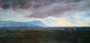 Arnoslätten från Bellosguardo (färglitografi) av Robert Charles Goff