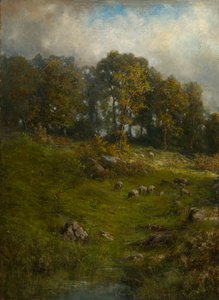A Hillside Pasture, sent 1800-tidigt 1900-tal.