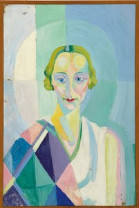 Porträtt av Madame Heim av Robert Delaunay