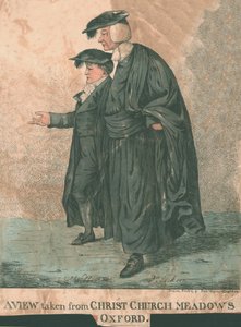 En vy tagen från Christ Church Meadows, Oxford, 1807 av Robert Dighton