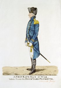 Sir George Young, "A First Rate Man of War..." av Robert Dighton