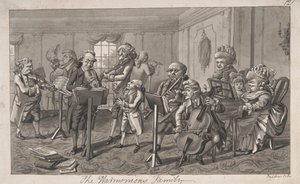 Den harmoniska familjen av Robert Dighton