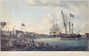 En vy av det kungliga varvet i Deptford, c.1789
