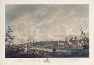 Utsikt över Royal Hospital i Greenwich, 1793