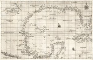 1646 års karta över Mexikanska golfen av Robert Dudley av Robert Dudley