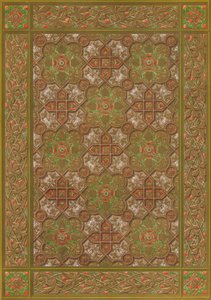 En präglad läderpanel av Habenicht, Wien, 1863. av Robert Dudley