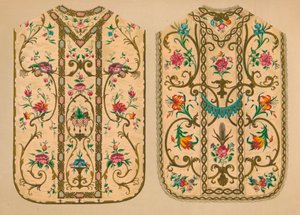 Broderade chasubles av Luigi & Ersilia Martini, 1893. av Robert Dudley