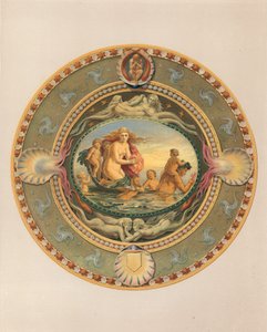 Platå i majolikagods, överlämnad av earlen av Mount Edgecumbe (chromolitho) av Robert Dudley