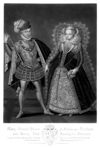 Mary Stuart, drottning av Frankrike och Skottland, och Henry Lord Darnley, hennes man, 1816.