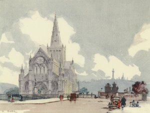 Glasgow: Katedralen (färglitografi)
