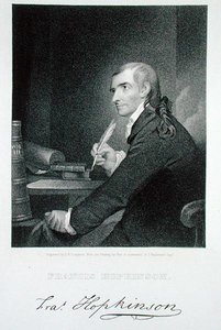 Francis Hopkinson (1738-91) graverad av James Barton Longacre (1794-1869) (gravyr) av Robert Edge (after) Pine