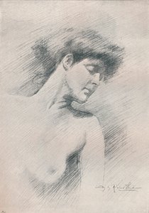 Kvinnostudie, c1895, 1897