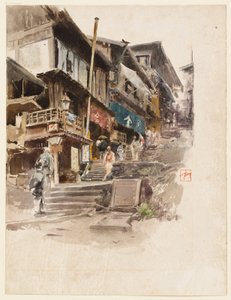 En gata i Ikao, Japan, II av Robert Frederick Blum