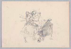 Tjurfäktning, Spanien av Robert Frederick Blum