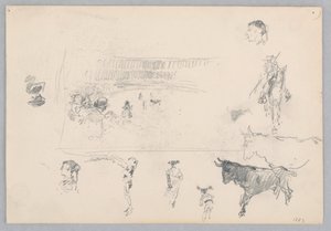 Tjurfäktning, Spanien av Robert Frederick Blum