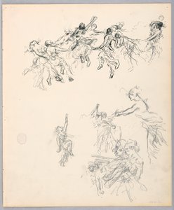 Teckning, Dansande figurer, 1882-83 av Robert Frederick Blum