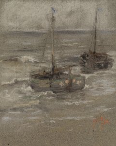 Fiskebåtar för ankar av Robert Frederick Blum
