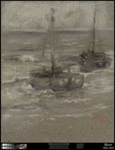 Fiskebåtar vid ankar, 1884 av Robert Frederick Blum