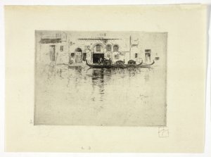 Gondoler och venetianska palatset av Robert Frederick Blum