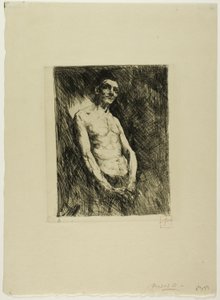 Halvnaken figur av en man av Robert Frederick Blum