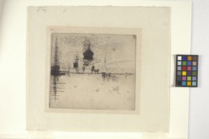 Frakt på den venetianska lagunen (etsning) av Robert Frederick Blum
