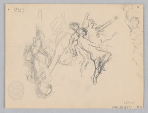Studie för dansande kvinnor, "Moods to Music", Mendelssohn Glee Club, New York, NY av Robert Frederick Blum