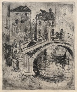 Venetianska kanalen och broar, 1886. av Robert Frederick Blum