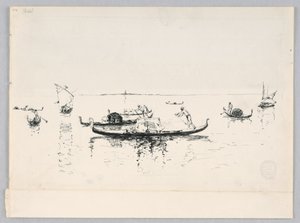 Utsikt över Venedig, Italien av Robert Frederick Blum