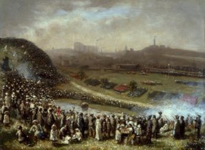 R.G.Hutchison, At the races, Glasgow / Gemälde av Robert Gemmell Hutchison