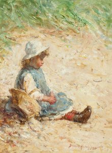On the Beach (olja på panel)