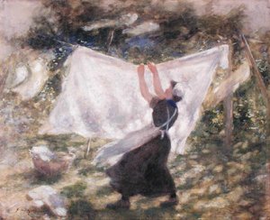 Solsken och skuggor (akvarell på papper)
