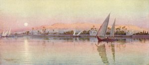 Kairo från floden-afton, c1880, 1904 av Robert George Talbot Kelly