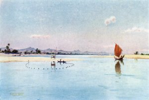 Nätfiske på Irrawaddy av Robert George Talbot Kelly