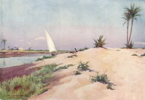 På Ismailiakanalen, nära Tel-El-Kebir, c1880, 1904 av Robert George Talbot Kelly