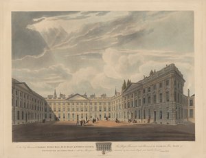 Peckwater Quadrangle, Christ Church, Oxford av Robert Havell