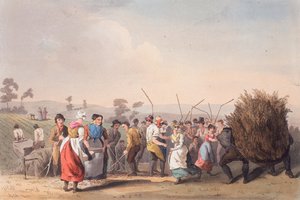 Våldtröskning, 1 november 1813 av Robert Havell