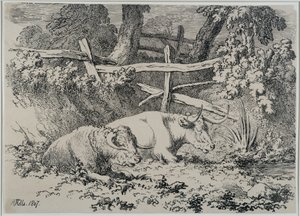 Boskapsrastning, 1807 av Robert Hills