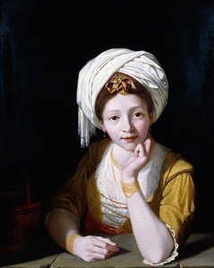 Porträtt av en dam som den kummens sibylla, 1778-1789