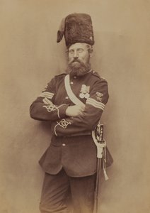Sergeant Glasgow, Royal Artillery, 1856 (sepiafoto)