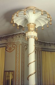 Detalj av en kolumn i norra salongen, 1815-23 foto av Robert Jones