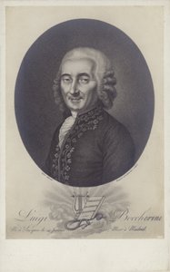 Luigi Boccherini, italiensk kompositör och cellist (1743-1805). av Robert Lefevre